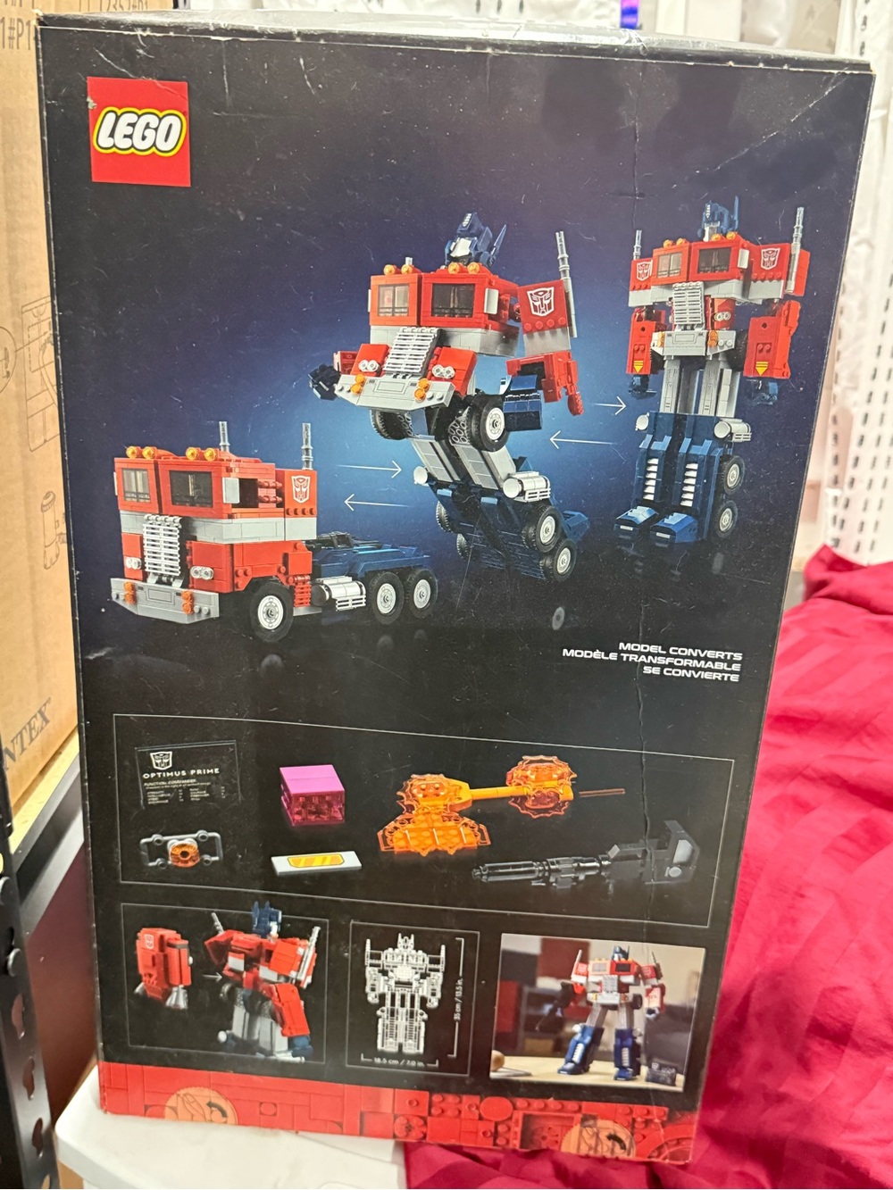 Lego Optimus Prime Transforming Truck - Red, Blue, Silver